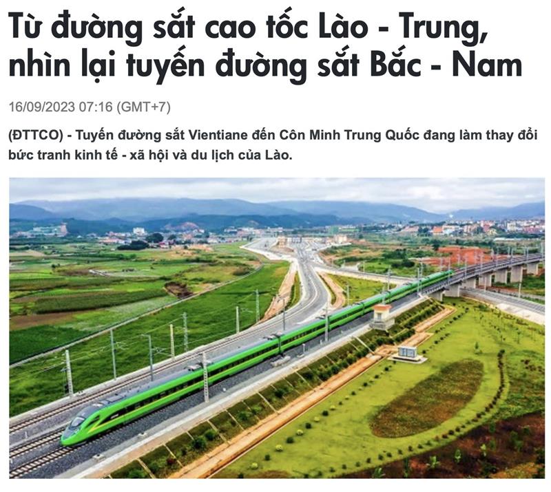 Đã đến lúc phải nhìn thẳng vào thực tế là: Chỉ có TQ làm được đường sắt Bắc Nam, và Phải cho TQ làm.
