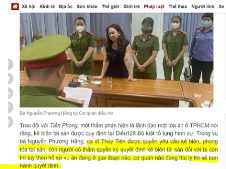 Cty Đại Nam bị chúng nó bôi nhọ, bất động sản của Đại Nam bị nói là ăn cướp của dân vân vân, thì không ai phải bồi thường thiệt hại kinh tế cho gia đình bà Hằng cả, trong khi đó, báo chí và LPVN lại đề nghị kê biên tài sản của bà Hằng để bồi thường cho những kẻ ăn chặn tiền từ thiện. Lạ thực !!